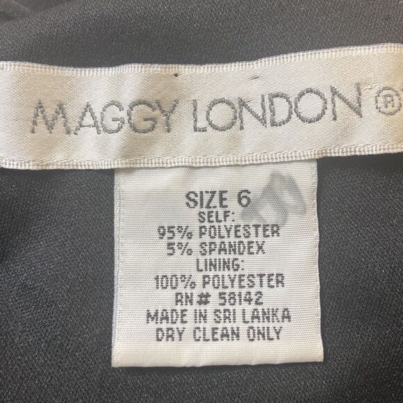 VINTAGE MAGGY LONDON WOMEN DRESS SIZE 6 - Picture 12 of 13